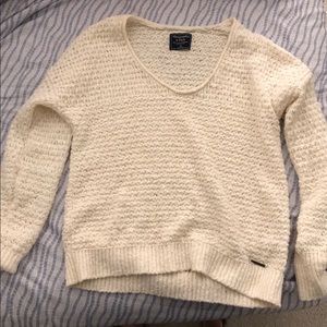 Abercrombie White Knit Sweater